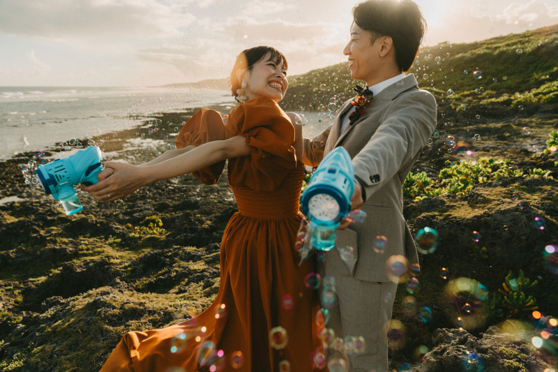 ★前撮りパックプラン【ビーチ＋選べる1ロケーション撮影コミコミ130カット】結婚式に使えるウェルカムボード＆ムービー付き♬