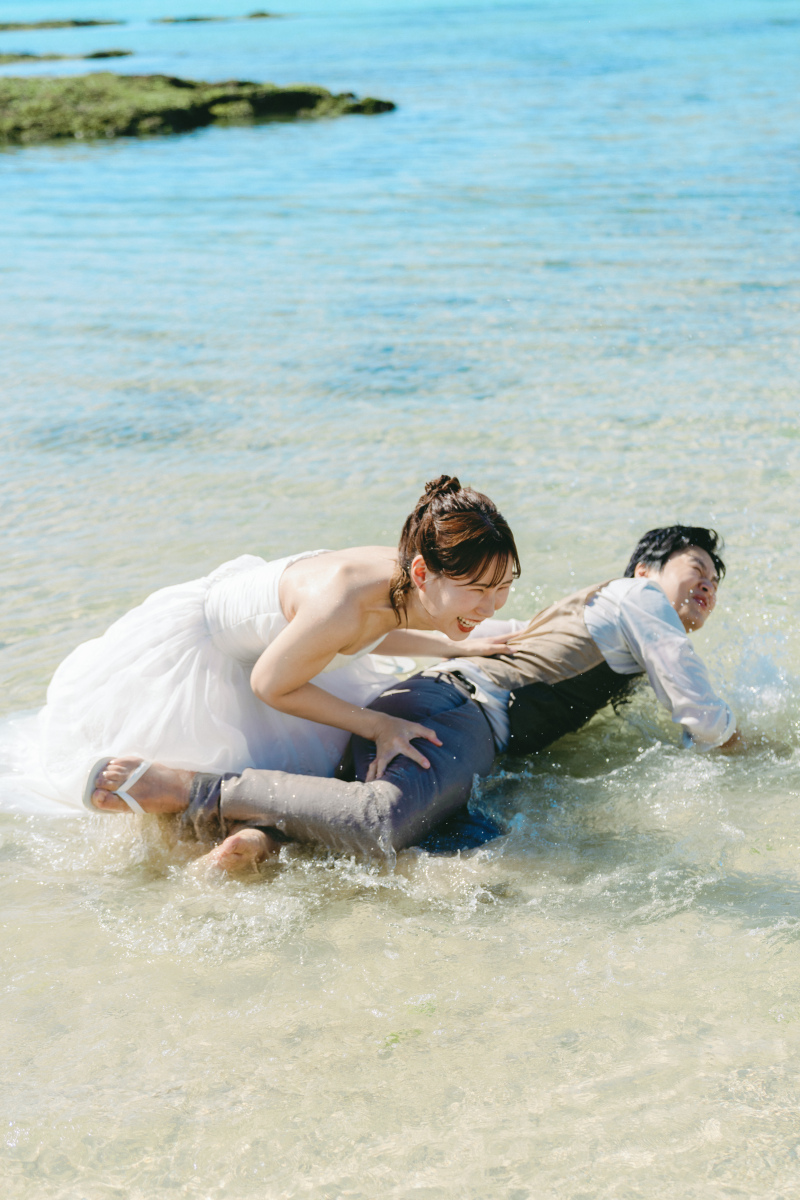 【人気のウォータイン&ドローン撮影付き！】ビーチ＆ウォーターイン＆ドローンフォト撮影コミコミ125カット《衣裳追加料金なし♪》