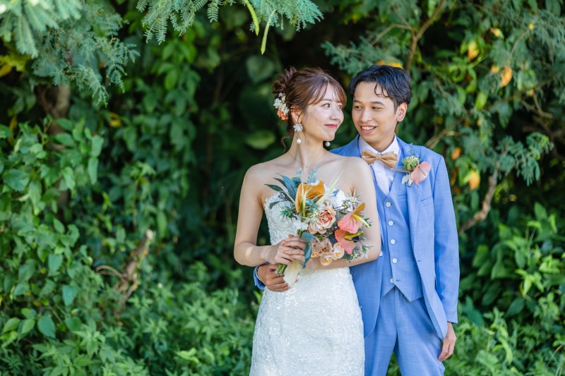 ◉前撮りパックプラン【ビーチ+選べる1か所コミコミ120カット】結婚式に使えるダイジェストムービー&ウェルカムボード付き♬