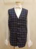 ベスト　509　チェック×ネイビー　Ｌサイズ