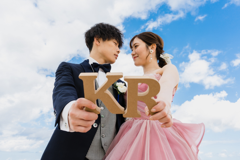 イニシャルを使って