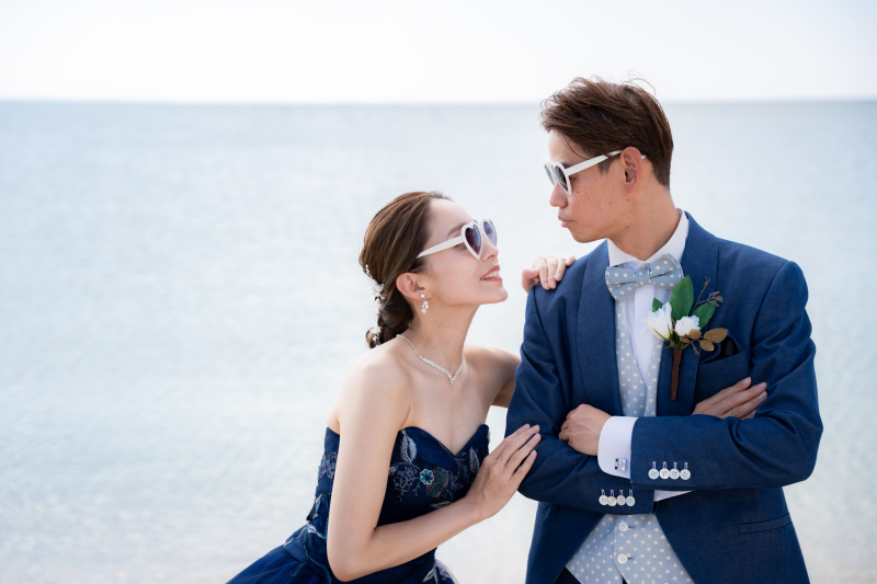 JUST&hearts;MARRIED！ビーチに映える2人の姿