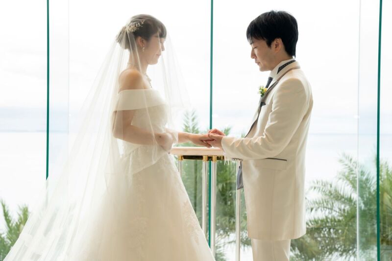 指輪交換シーン