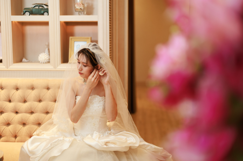 お支度1新婦様♪