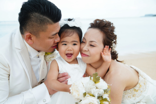 仲良くファミリーフォト！