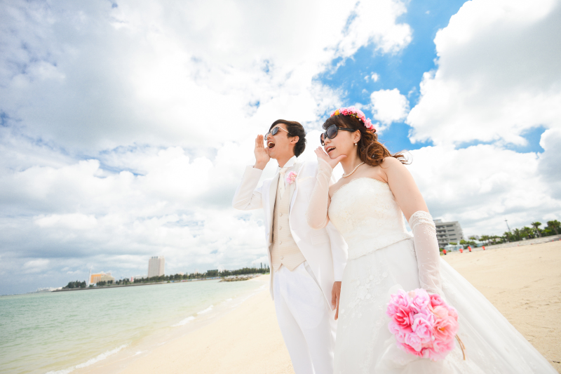 海に向かって、、！