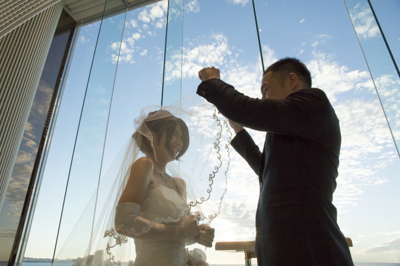 ベールアップの瞬間