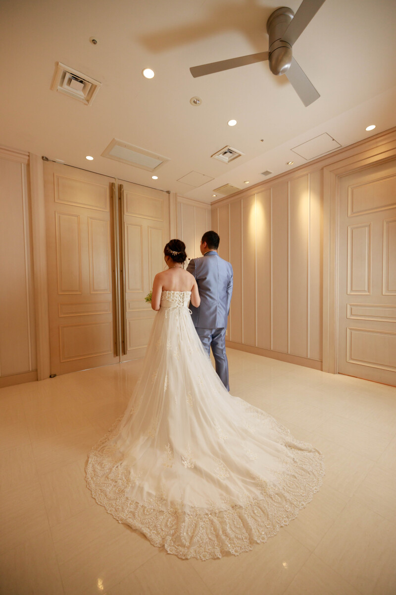 おふたりで入場♪