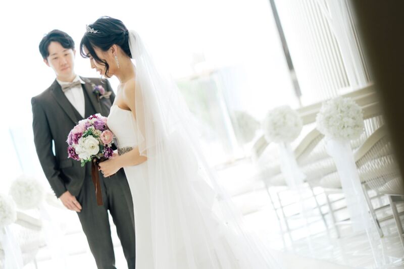 本格リゾートチャペルでふたりのウエディング記念♡