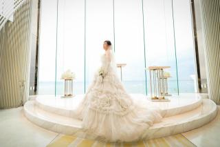 チャペルにて花嫁