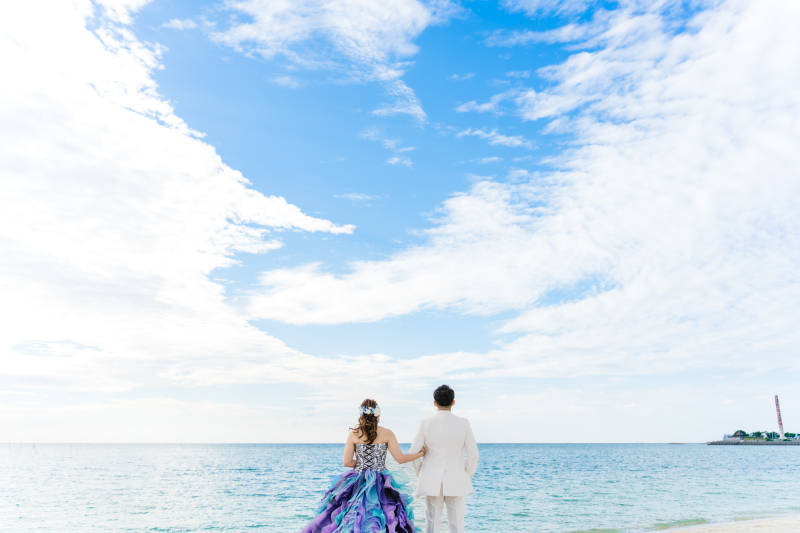 カラードレスにチェンジ!