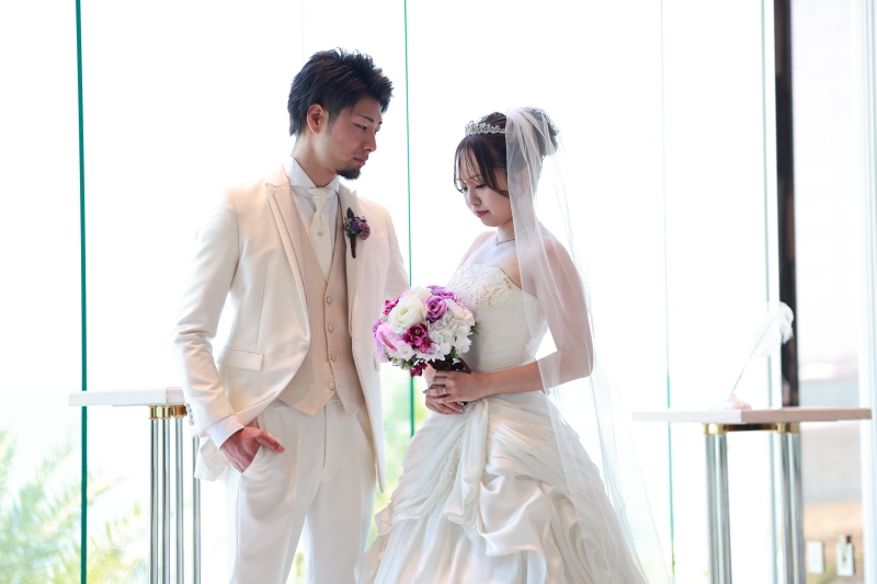 ♡やわらかな光に照らされ向き合うおふたり♡