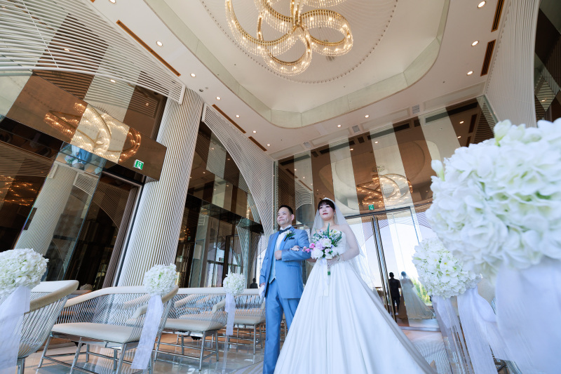 《チャペル撮影》これからの未来を ともに歩む、ふたりの幸せそうな お姿が印象的♡