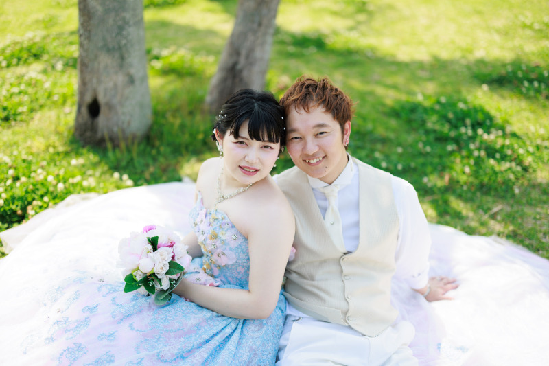 ♡グリーンの芝生で幸せなオーラに包まれて♡