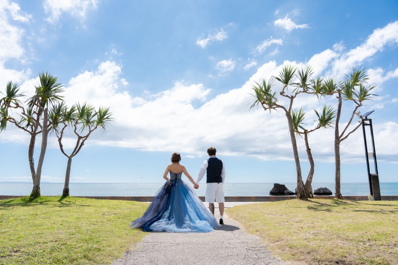南国を感じるグリーンの中で♡