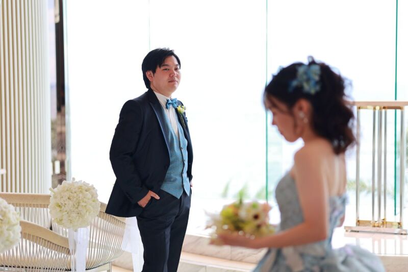 チャペルでのお撮影スタート(⋈◍>◡<◍)。✧♡