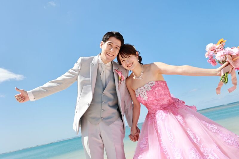 お二人それぞれがお似合いな衣装を身にまとって♡