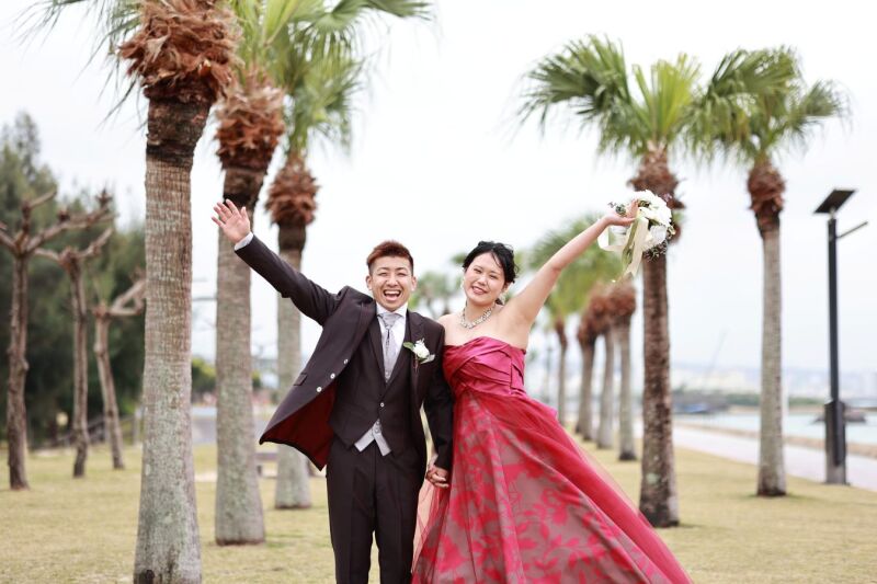 元気いっぱい幸せ溢れるおふたり♡