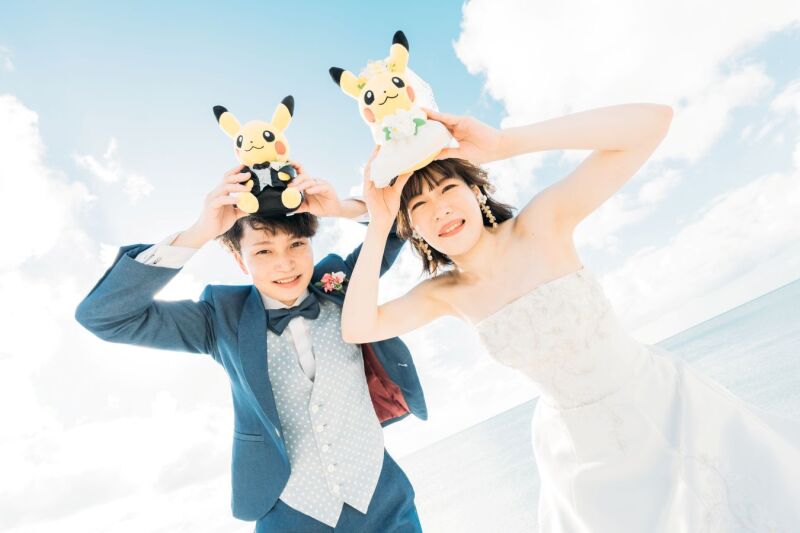 ＼思いっきりふたりらしい／二人の笑顔がイチバンの宝物☆彡結婚の記録を写真で残す♪
