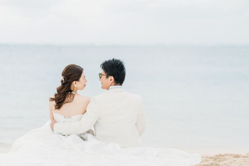 見つめ合うふたり、いつまでも変わらぬ愛を・・・♡