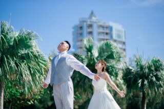 キラキラの沖縄ロケーションウエディング