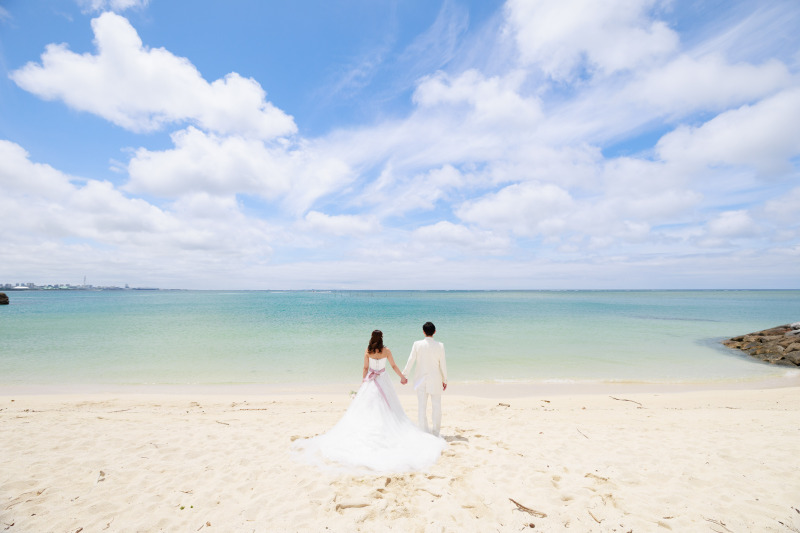 ♡♡静かな白い砂浜でふたりだけの足跡♡♡