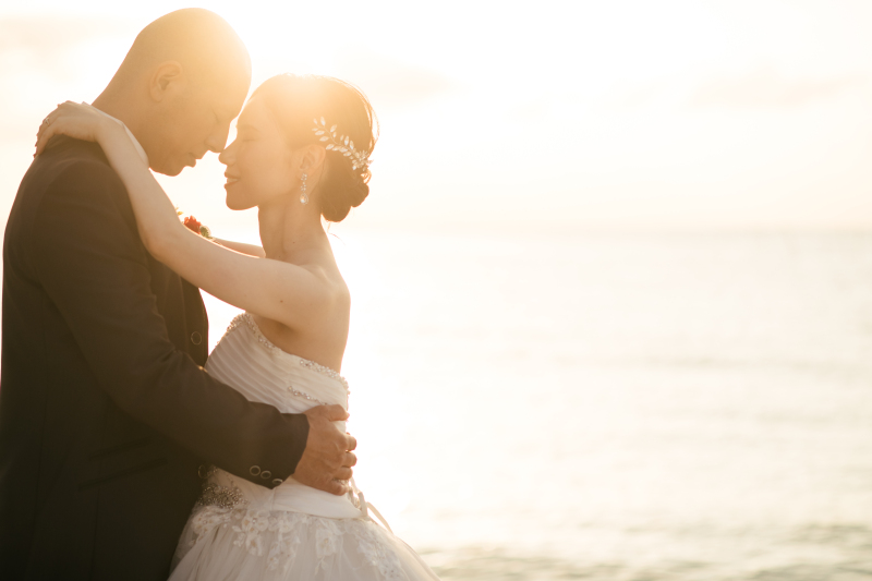 一度見たら忘れられないサンセットの美景をバックに