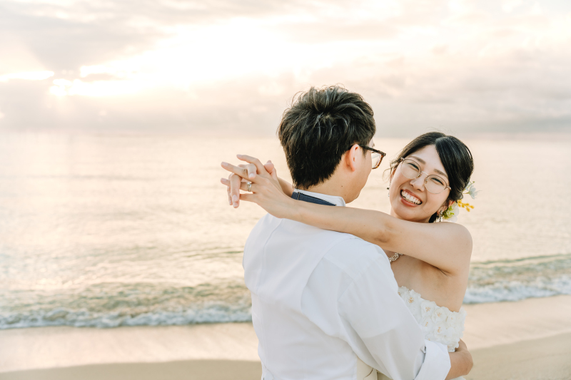 向かい合って仲良しショット♡