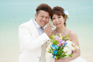 ビーチ＆チャペル撮影