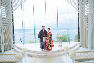 チャペル&ビーチ（和装×洋装）