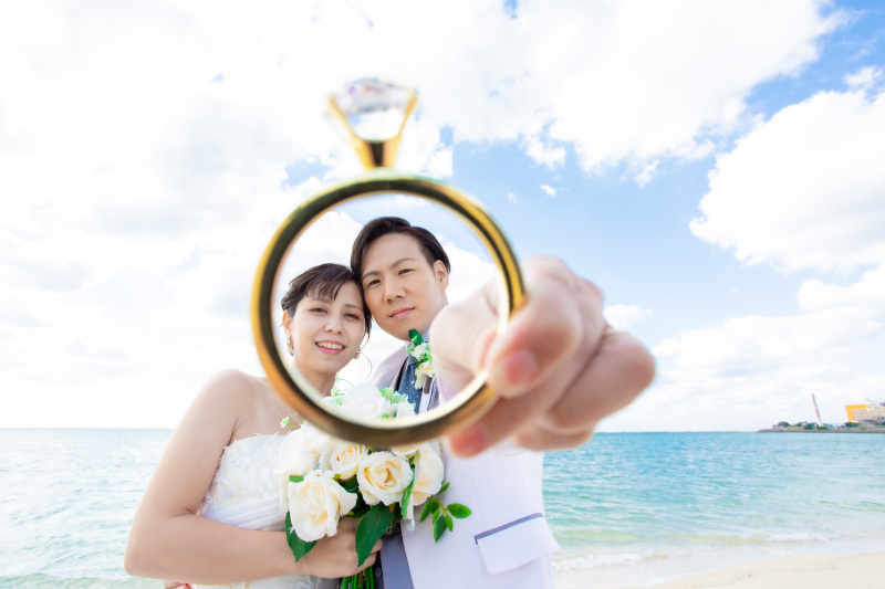 指輪から写真風に☆