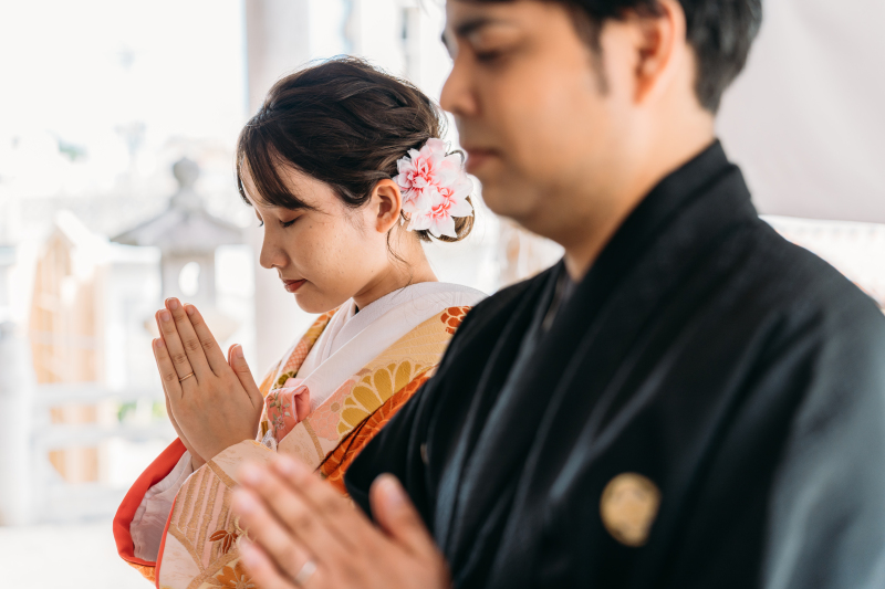 お二人並んでお願いごとを♡