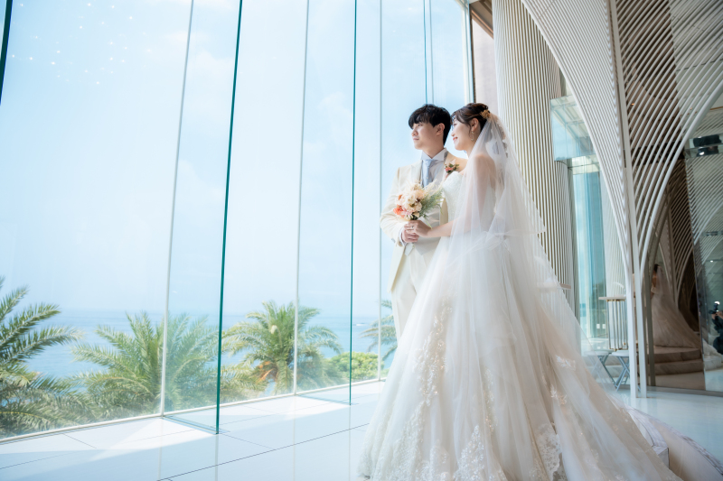 海を見ながら♡