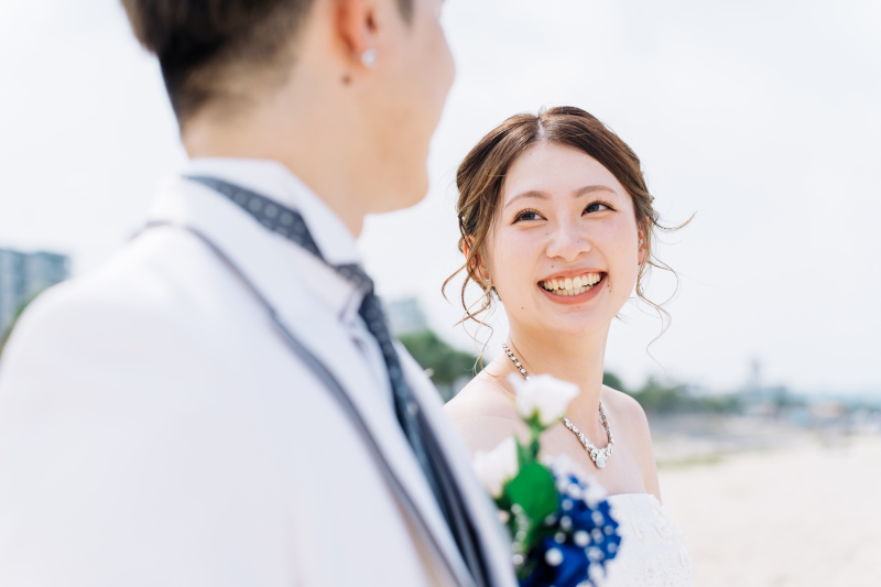 可愛らしいご新婦様