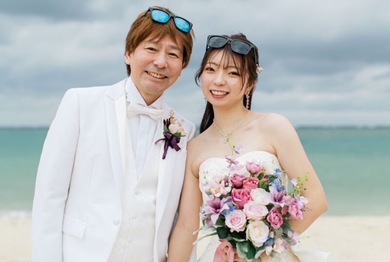 お洒落なブーケ&ブートニアで感じるふたりの個性