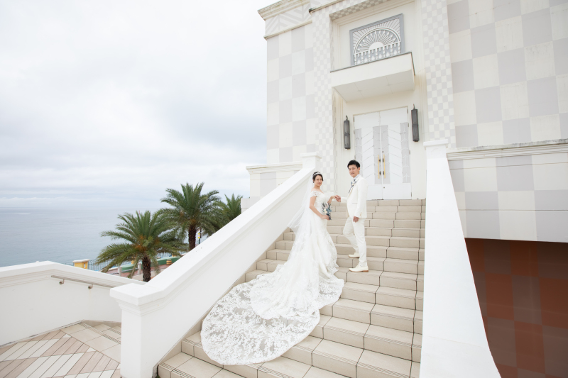 チャペル外の大階段