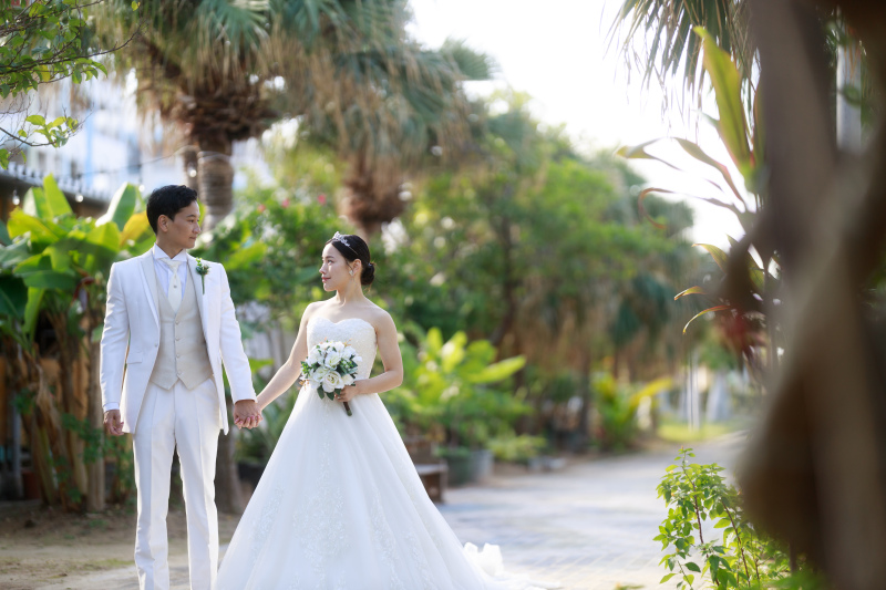 沖縄らしさ溢れる場所で