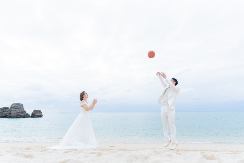 バスケットボールを使って♪