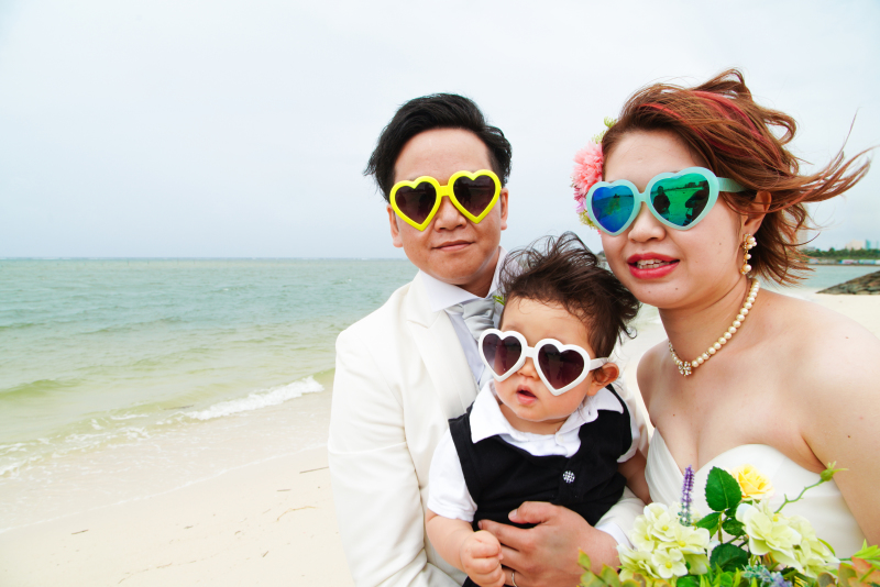 サングラスでお茶目に