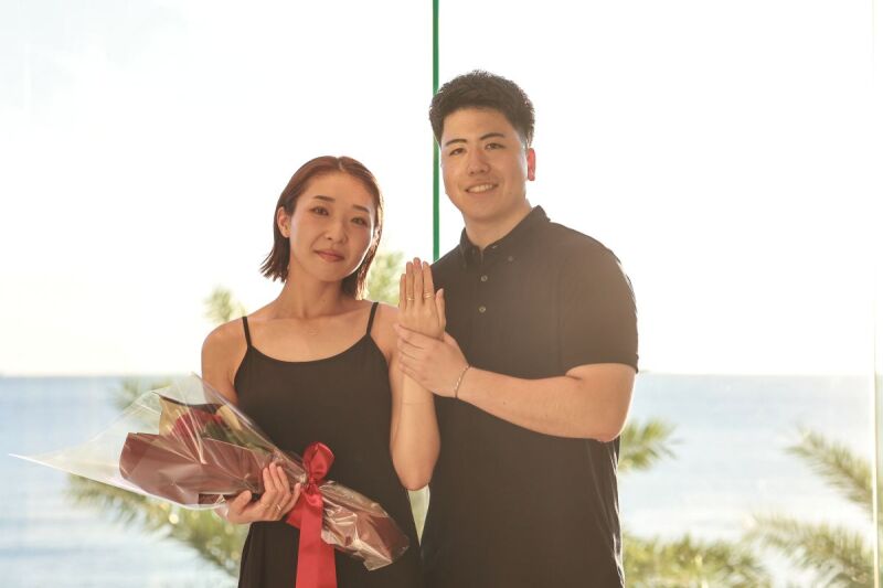 まるで挙式シーンのような\指輪のご披露です☆彡/