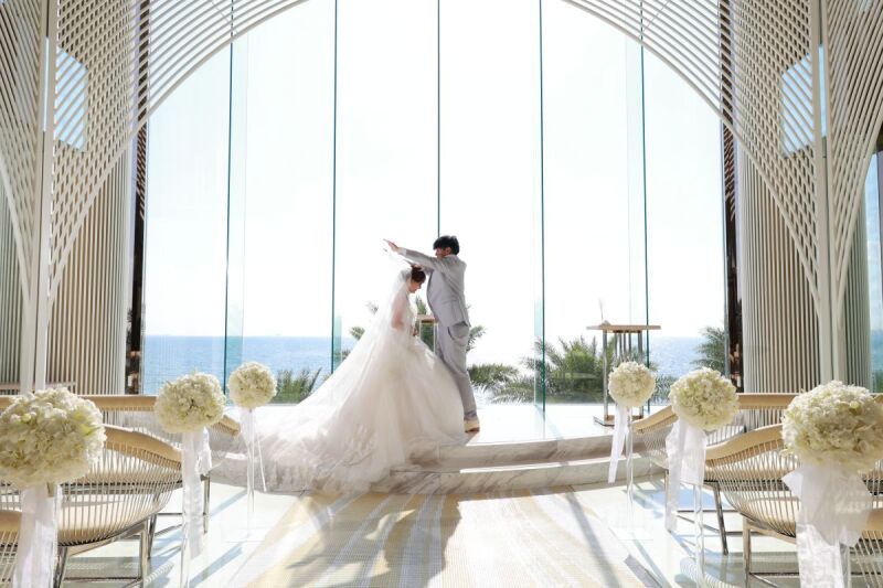 チャペル撮影でご着用された純白のドレスをご紹介♡