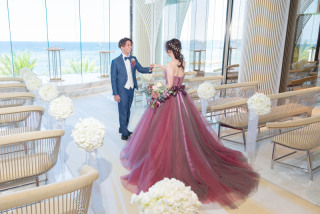 ウェディングドレス×カラードレス