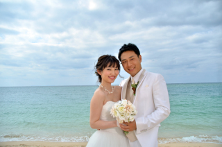 海にも勝る、輝く笑顔！！