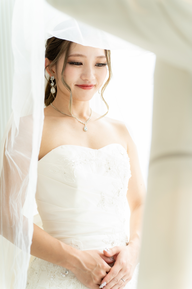 挙式さながらのベールアップ♡