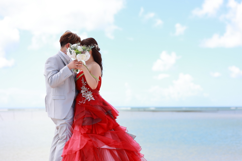 ロマンチックな一枚をキャッチ♡ブーケの向こうがわ