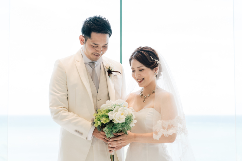 お二人でブーケを・・・