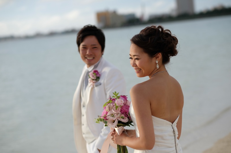 目線を外して♡