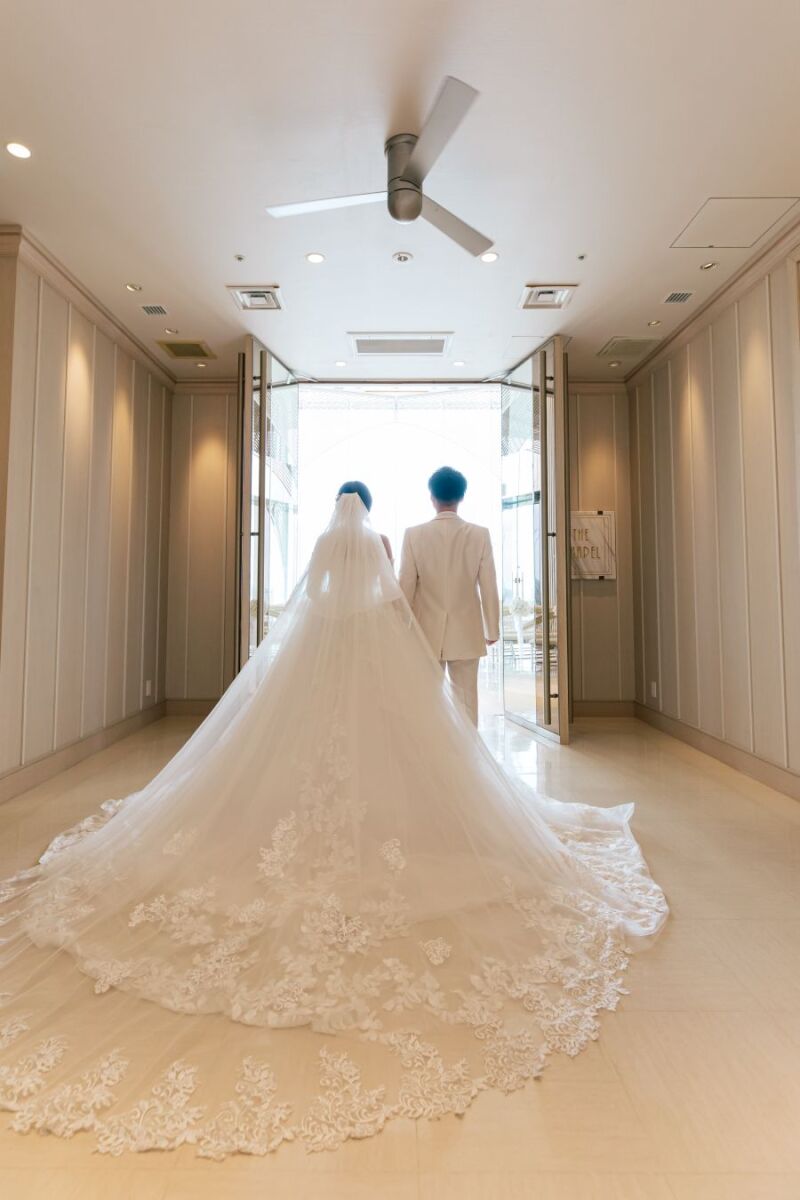 チャペルの扉オープン♡ドキドキの瞬間です♪