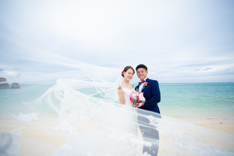 ベールをなびかせて♪