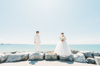 沖縄を舞台にしたフォトウエディング